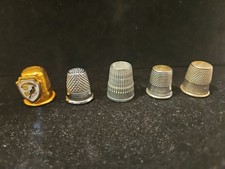 Lot Of 8 Vtg. Metal Thimble