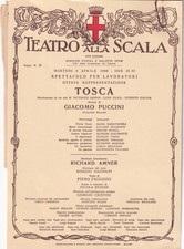 Opera Programme 1980 La Scala Tosca Raina Kabaivanska Luciano Pavarotti Wixell