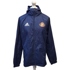 Adidas Sunderland AFC Jacket Windbreaker Navy Hooded  Uk Men's Size M FF164
