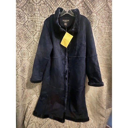 Centigrade navy faux fur vegan - faux,