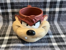 Plastic Mug 1992 Warner Bros 3D Tazmanian Devil Mug