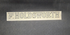 W. F. Holdsworth Frame Decal
