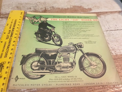 1960 matchless motorcycle - 1960,