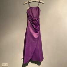Purple Satin Long Dress size