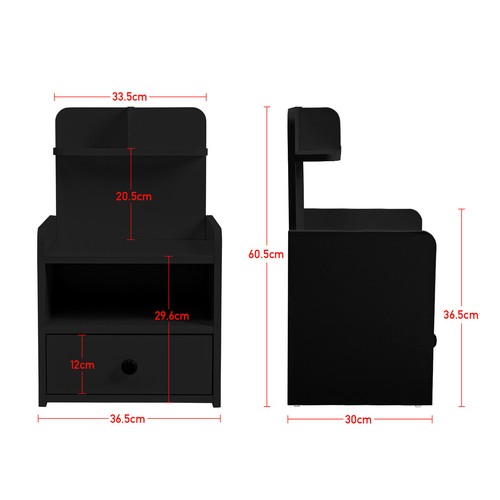 Drawer nightstand with - drawer,