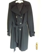 STUNNING BLACK MAC / COAT BY " RONIT ZILKHA " SIZE 14 WORN TWICE