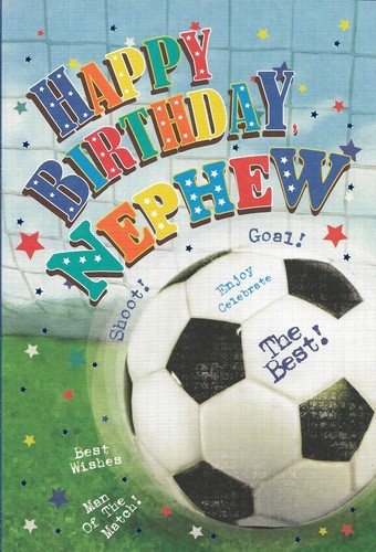 Nephew birthday greeting - birthday, card