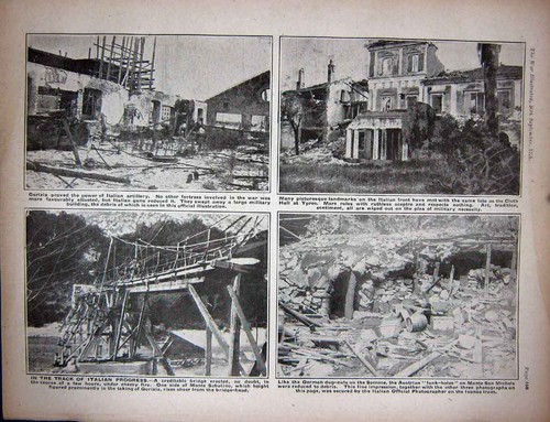 Old antique print ww1 1916 - old,