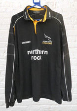 Vintage XL/2XL Newcastle Falcons Rugby Union Home Shirt (2001) Gilbert
