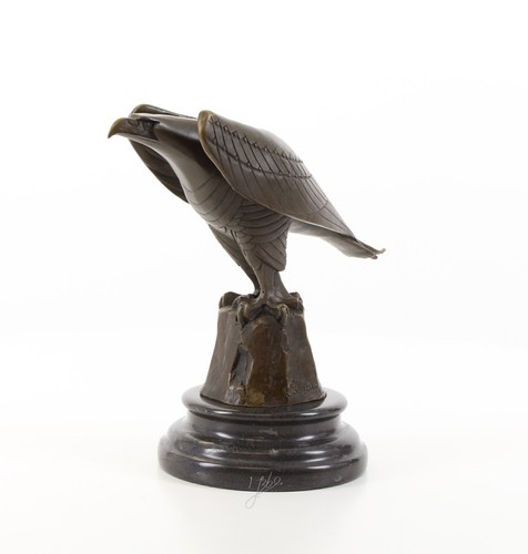 Bronze sculpture eagle art - sculpture,