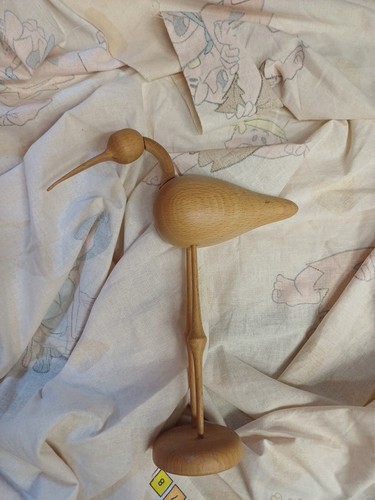 Wooden bird ornament home - wooden,