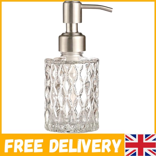 Refillable crystal glass soap - crystal,