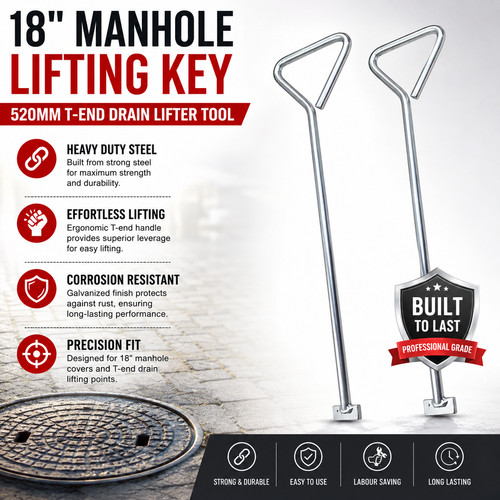 Manhole cover lifting keys - keys, 2