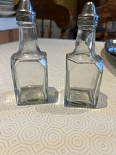 Vintage GLASS SHAKER POTS -