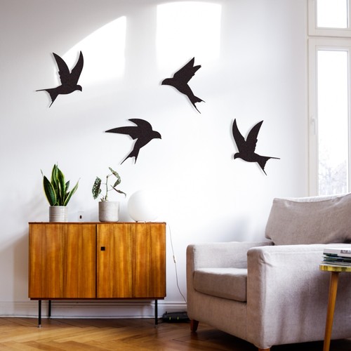 Metal swallow wall - swallow, –