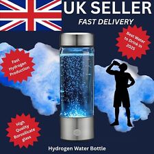 Hydrogen Water Bottle Portable Generator 420 ml rechargeable best quality UK 