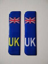 2 x Domed Union Jack UK