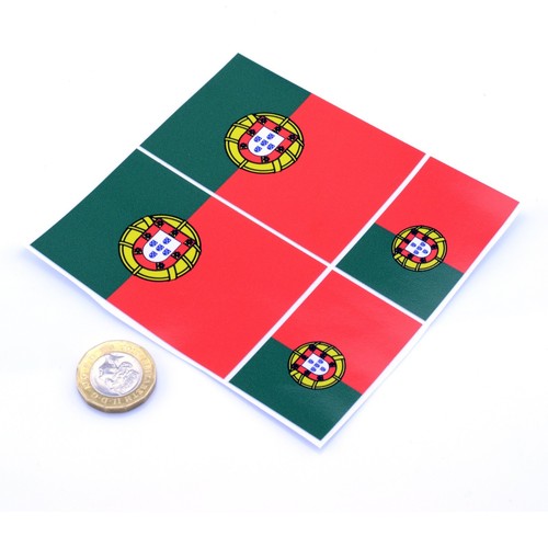 Portugal flag stickers - 3", &