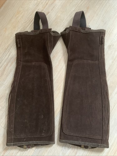 Brown suade chaps - brown, half