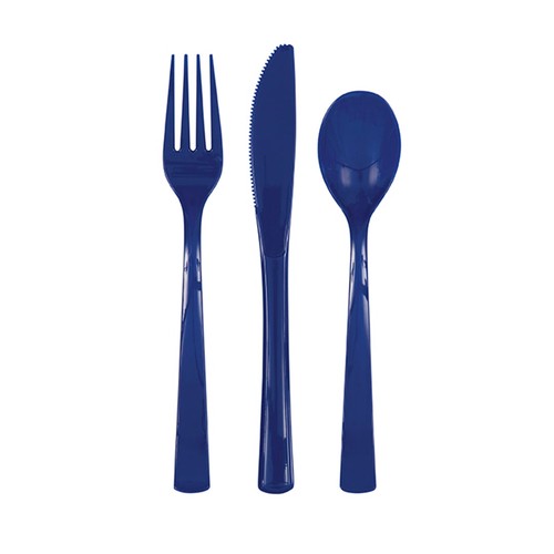 Navy blue plastic - blue, reusable