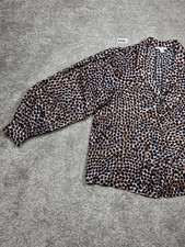 Topshop Polka Dot Blouse in