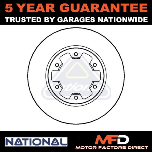 Brake disc front national fits - front,