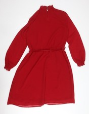 Oasis Women's Red A-Line Knee