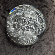Vintage Daisy Flower Glass
