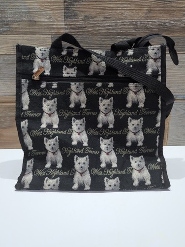 Westie foldable handbag - westie,