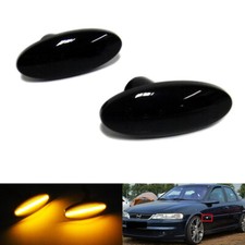 2x Black Side Indicator LED