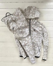 Men's tracksuit Nike Tech Fleece White Cream  Camo  Size -M
