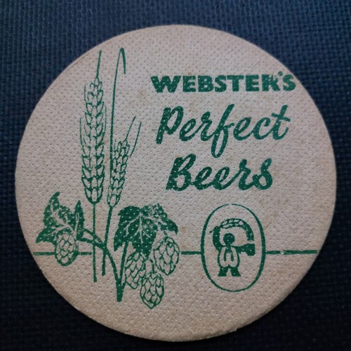 Websters beer mat - cat, no