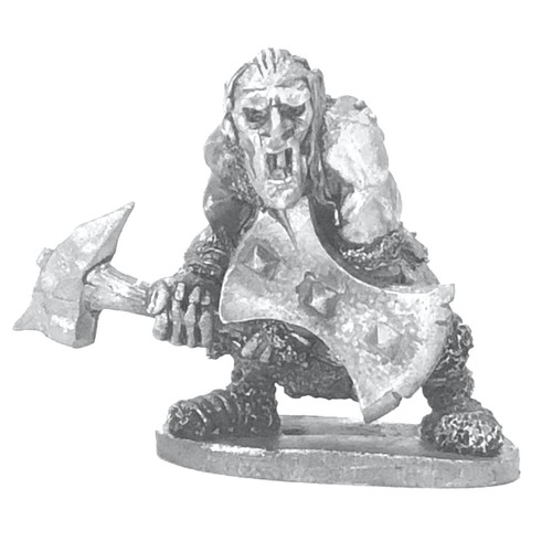 Troll stone club - stone, metal