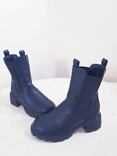 Kangol Mid Calf Black Wellington Boots UK 6 EU 39 Autumn Winter Boots