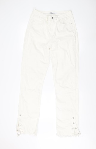Zara women white jeans - women's, size