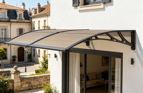Front window canopy porch - window,