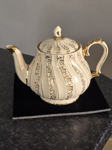 Vintage sadler teapot gold - sadler,