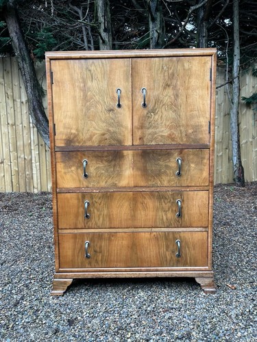 Vintage burr walnut drawer - burr, 3