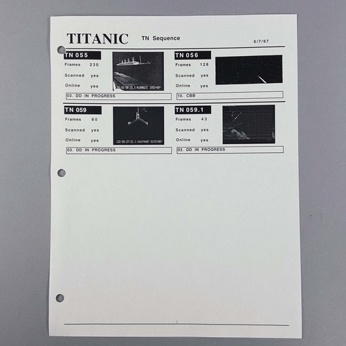 Titanic vfx shot - vfx, tracker
