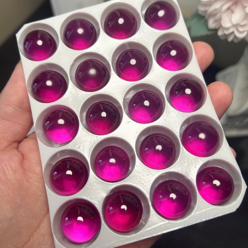 20x 5mm clear purple red - 20x,
