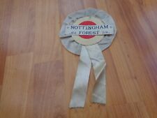 VINTAGE 1960'S NOTTINGHAM FOREST FOOTBALL SUPPORTERS ROSETTE PENNANT