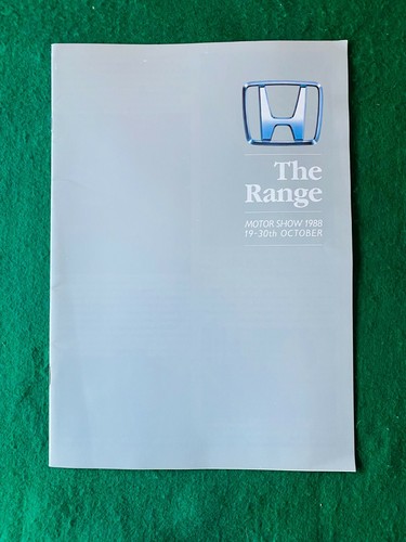 Honda range 1988 - range, sales