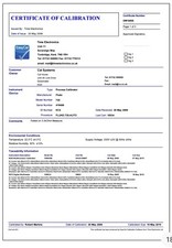 CALIBRATION SERVICE For Fluke