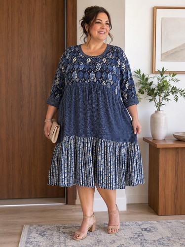 Vintage biba india blue boho - vintage,