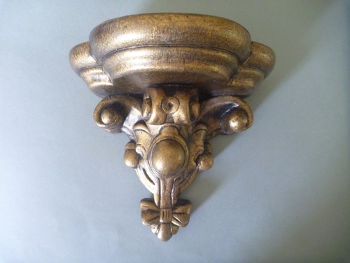 Vintage gold corbel - wall, shelf