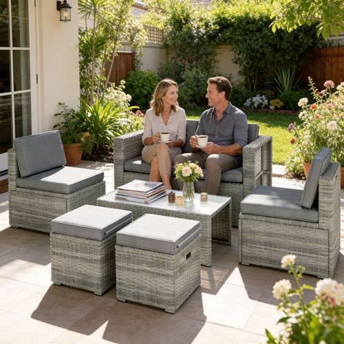 Seater rattan garden - 6,