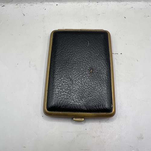 Vintage cigarette case leather - vintage,