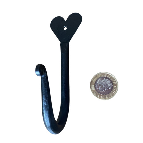 Hook black wrought iron door - wrought,