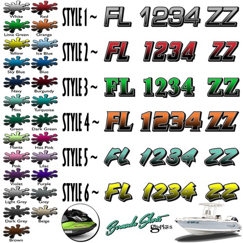 Boat registration numbers - boat,