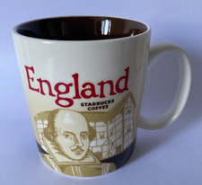 England, William Shakespeare, Dover Starbucks Coffee Mug 2010  16oz Discontinued